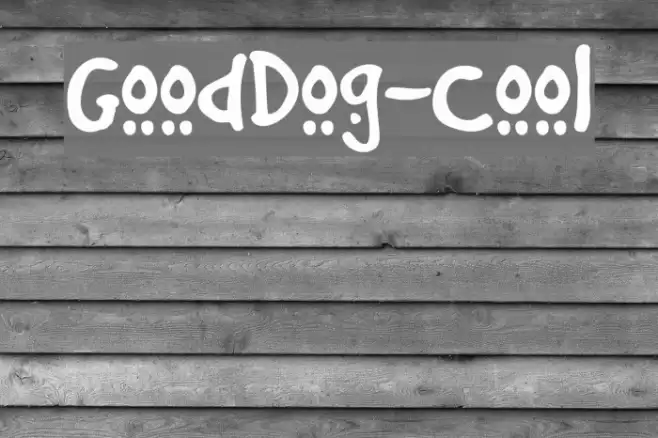 GoodDog-Cool Font examples