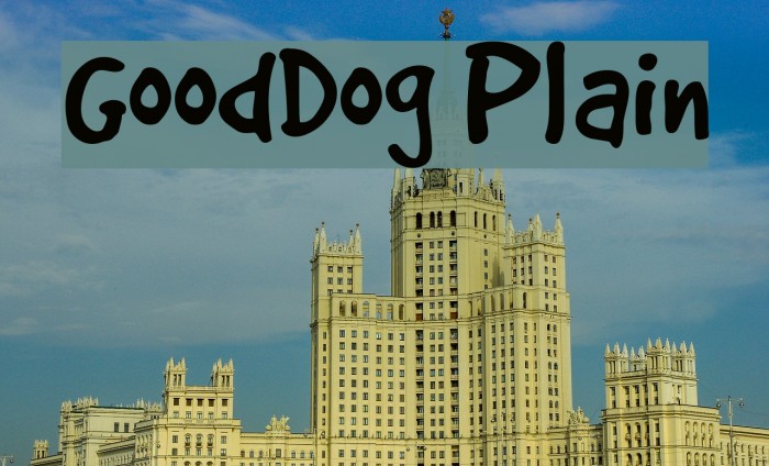 GoodDog Plain Font examples