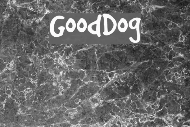 GoodDog Font examples
