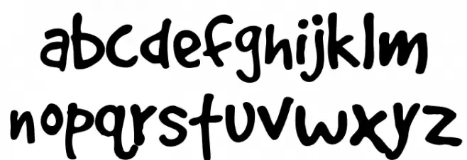 GoodDog Font LOWERCASE
