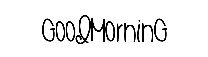GoodMorning  Frei Schriftart Herunterladen