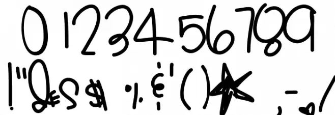 GoodMorning Font OTHER CHARS