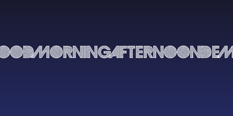 GoodMorningAfternoonDEMO Social Header