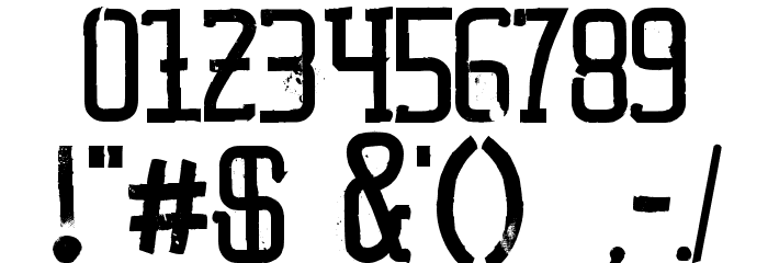 GoodPeace Font OTHER CHARS