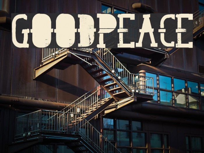 GoodPeace Font examples