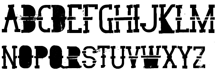 GoodPeace Font LOWERCASE