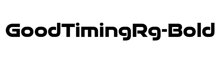 GoodTimingRg-Bold  Frei Schriftart Herunterladen