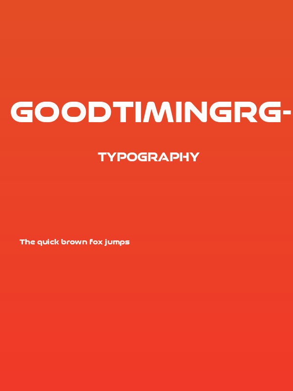 GoodTimingRg-Bold Poster