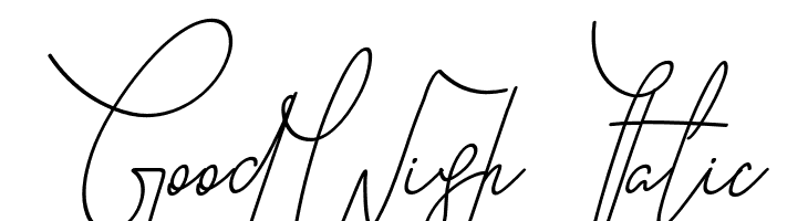 GoodWish Italic  フリーフォントのダウンロード