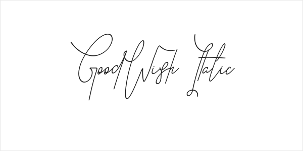 GoodWish Italic Logo