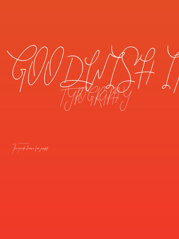 GoodWish Italic Poster