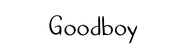Goodboy  font caratteri gratis