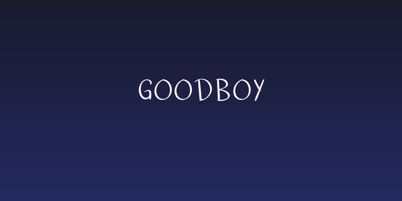 Goodboy Social Header