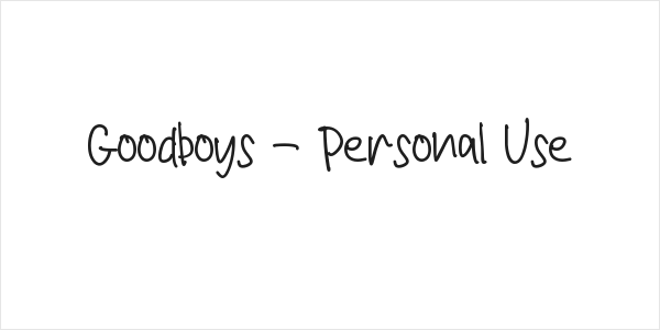 Goodboys - Personal Use Logo