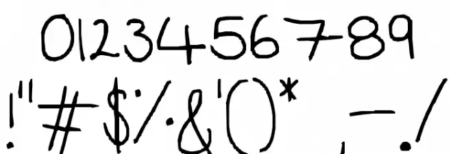 Goodbye 4 now, goodbye 4 good Font OTHER CHARS