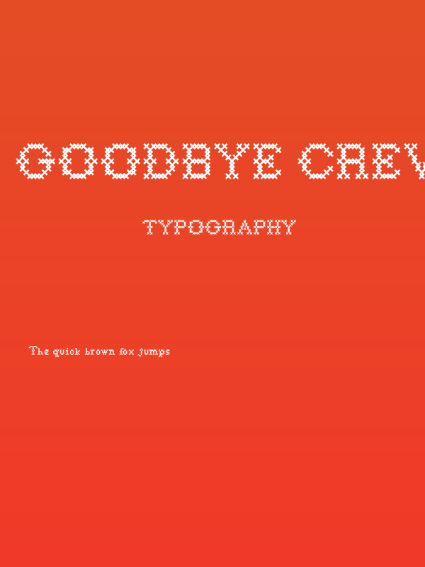 Goodbye Crewel World NF Poster