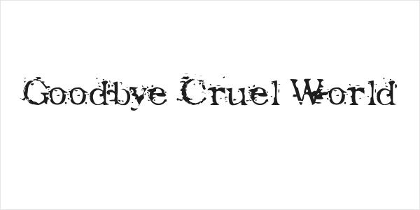 Goodbye Cruel World Logo