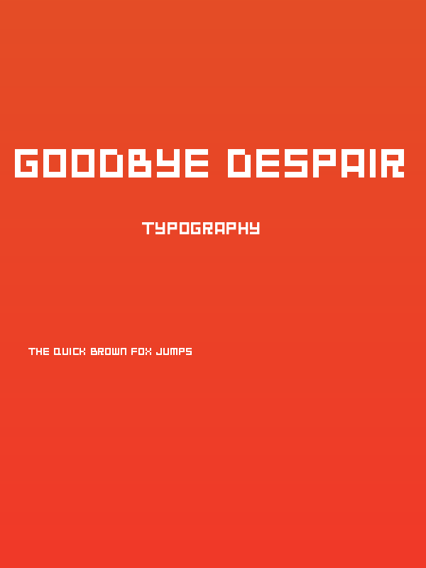 Goodbye Despair Poster