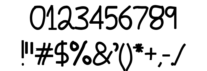Goodbye My Lover Font OTHER CHARS