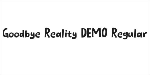 Goodbye Reality DEMO Regular Logo