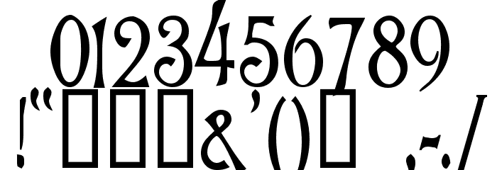 Goodfellow Font OTHER CHARS