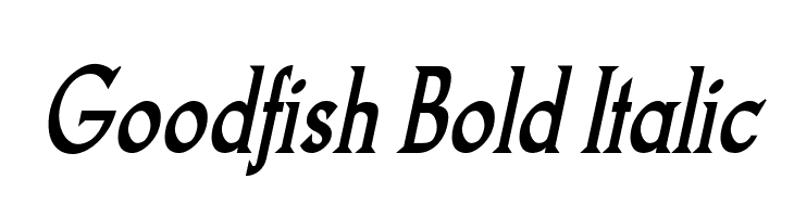 Goodfish Bold Italic  Free Fonts Download