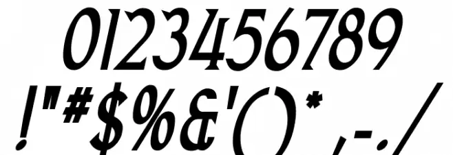 Goodfish Bold Italic Polices AUTRES CHARS