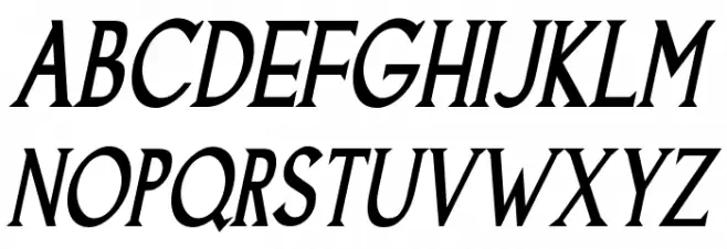 Goodfish Bold Italic Polices MAJUSCULES