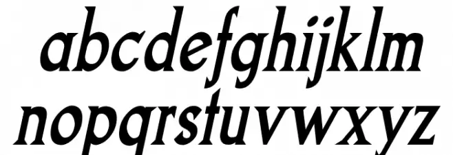 Goodfish Bold Italic Font LOWERCASE