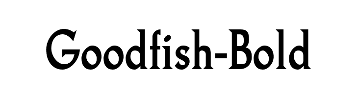 Goodfish-Bold  font caratteri gratis