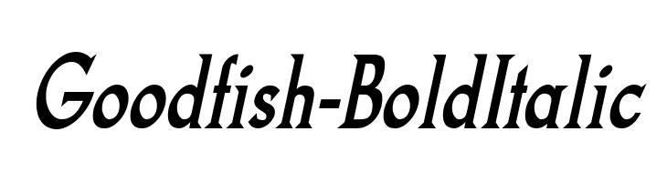 Goodfish-BoldItalic  Frei Schriftart Herunterladen