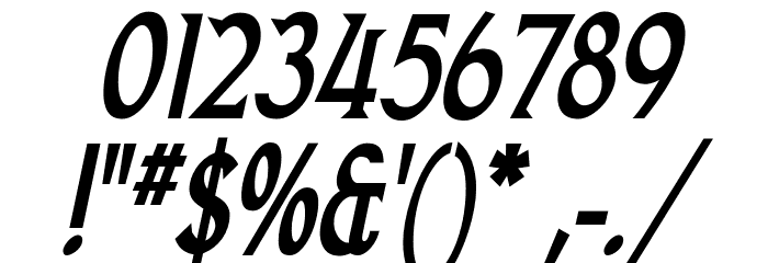 Goodfish-BoldItalic Font OTHER CHARS