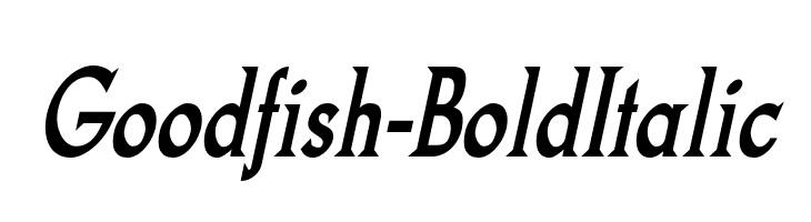 Goodfish-BoldItalic  Descarca Fonturi Gratis