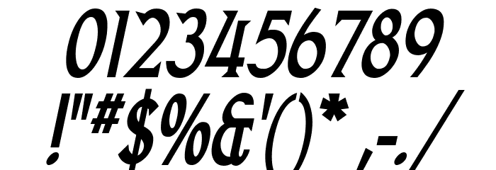Goodfish-BoldItalic Font OTHER CHARS
