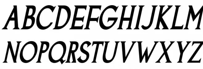 Goodfish-BoldItalic Schriftart Groß