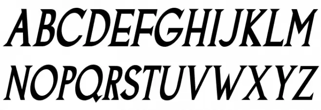 Goodfish-BoldItalic Font UPPERCASE