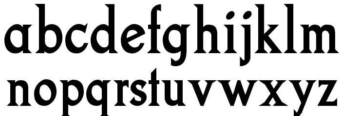 Goodfish-Bold Font LOWERCASE