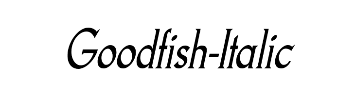 Goodfish-Italic  Frei Schriftart Herunterladen
