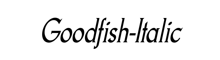 Goodfish-Italic  免费字体下载
