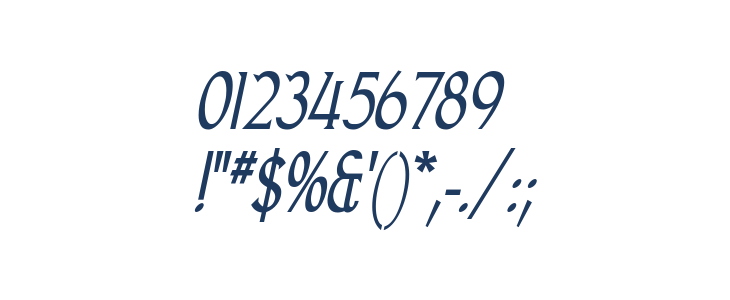 Goodfish-Italic Other Characters