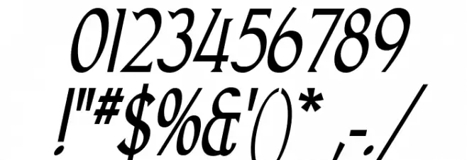 Goodfish-Italic Font OTHER CHARS