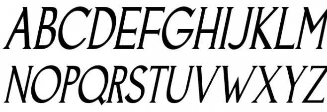Goodfish-Italic Schriftart Groß