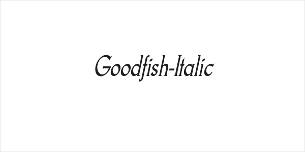 Goodfish-Italic Logo