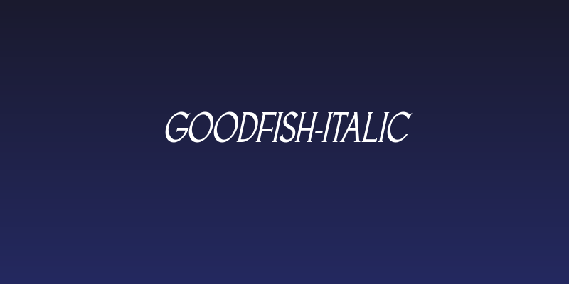 Goodfish-Italic Social Header