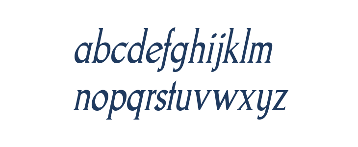 Goodfish-Italic Lowercase