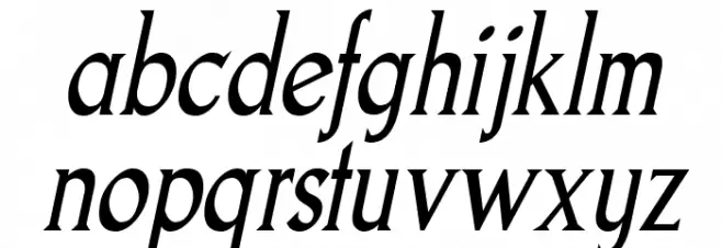 Goodfish-Italic Caratteri MINUSCOLO