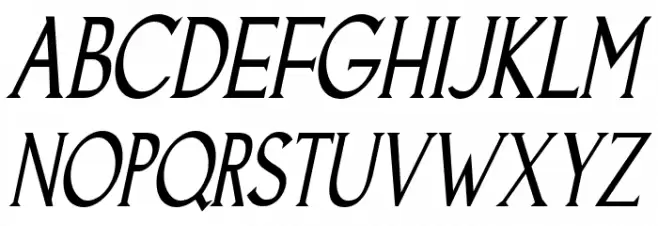 Goodfish-Italic フォント 大文字