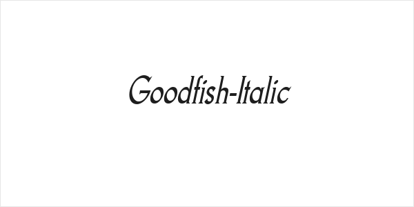 Goodfish-Italic Logo