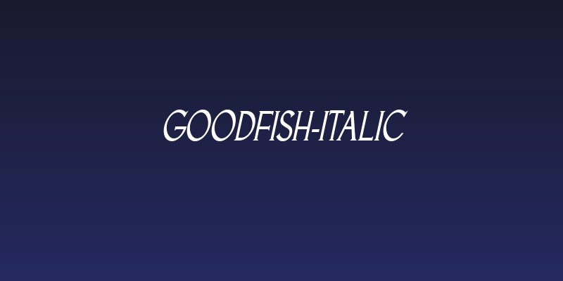 Goodfish-Italic Social Header