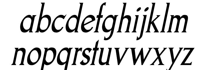 Goodfish-Italic Font LOWERCASE